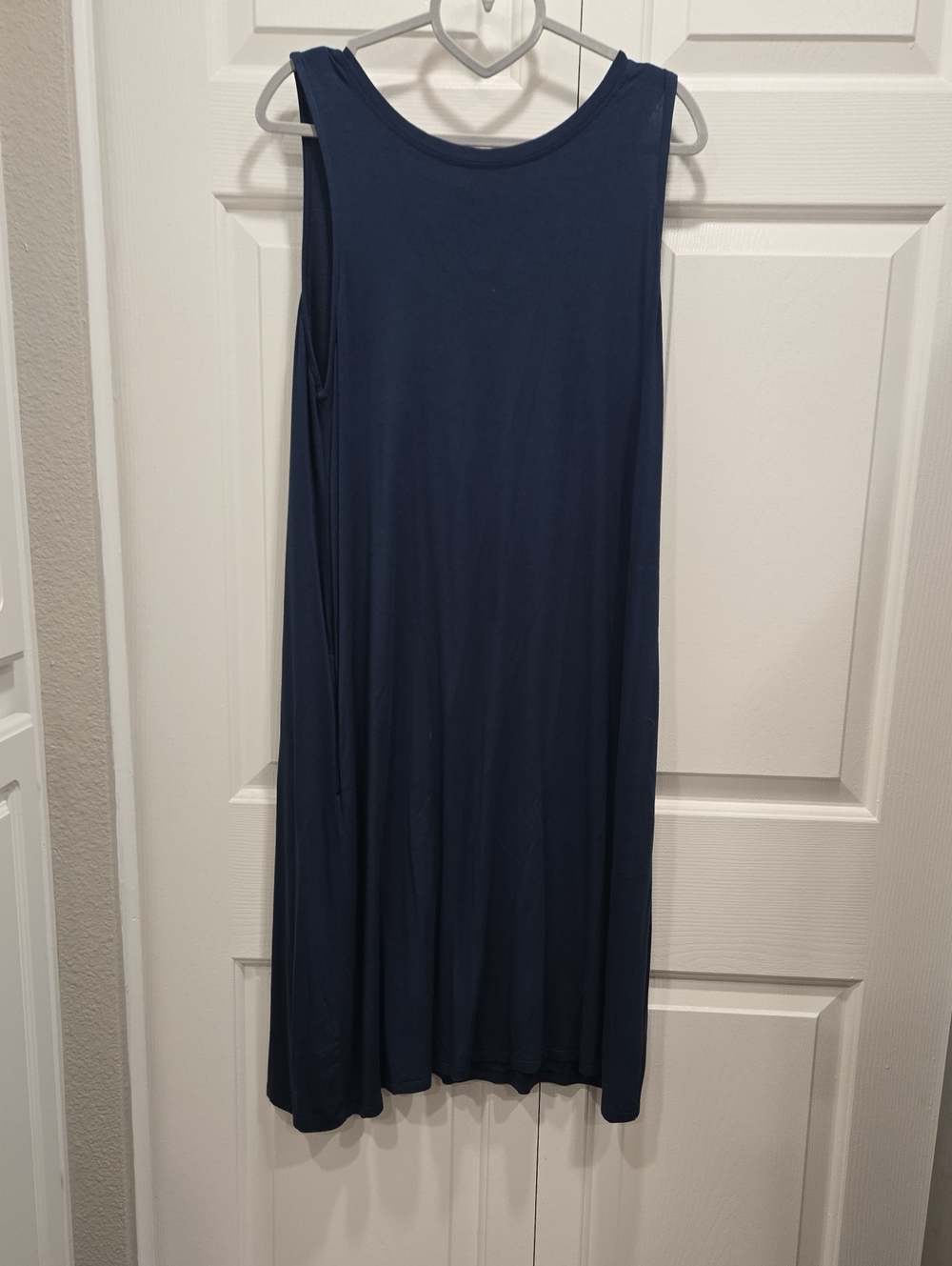 LuLaRoe Navy Sleeveless Midi Swing Dress